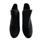 Jack Rogers  Peyton Black Suede Ankle Boots Leather Zipper Block Heels 7.5 EUC Photo 8