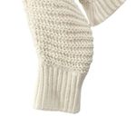 belle du jour Chenille Cream Chunky Oversized Cropped Knit Sweater New Photo 1