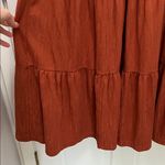 Maeve Gillian Cap Sleeve Tiered Burnt Orange Maxi Dress - Size Small Photo 5