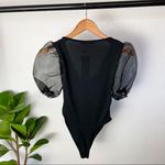 Nasty Gal NWT  Don’t Tie So Hard Ribbed Bodysuit Size 8 in Black Photo 8