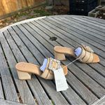 A New Day Size 7.5 Women's Kathleen Raffia Buckle Block Heels - rhinestone Photo 2