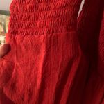 Kohls Red Boho off the shoulder Dress Photo 3