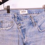 AGOLDE Criss Cross Upsized Jean High Rise Cross Front Relaxed Straight Leg Jeans Photo 1