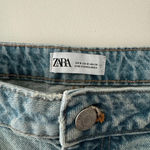 ZARA NEW!  Denim Skirt Effect Crop Top Photo 6