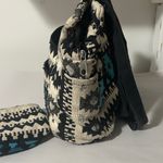 Tribal Patterned Black and Blue Shoulder Bag Set Photo 2