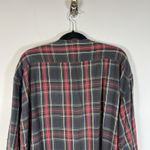 J.Crew Oarsman Button Up Long Pajama Top Vintage Plaid Red Green Large Photo 7