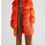 Free People NWT Anna Sui Fab Faux Fur Coat Size S. H Photo 0