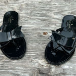 Kate Spade Jayla Black Jelly Bow Flip Flops Sandals size 6 Photo 0