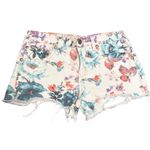 Free People  Floral Raw Hem Shorts size 27 Photo 1