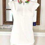 Tommy Bahama Active Top Tropical Collar Sleeveless Golf Tee, UPF 50 Size M NWT Photo 2