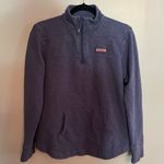 Vineyard Vines  Shep Shirt 1/4 Zip Pullover Blue Pink Whale Logo Cotton Size S Photo 2