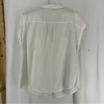 Love Tree  Short Sleeve Button Up Blouse Womens Large White Photo 8