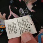 Finn & Grace  black painterly floral blouse size small Photo 7