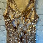 PromGirl NWT rose gold sequin formal dress, 8 Photo 2