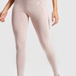 Gymshark dreamy taupe Leggings with side pockets mesh accents medium Photo 0