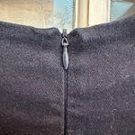 ZARA  Dark Blue Denim Couture Shift Dress Floral Rhinestones Women’s Size Medium Photo 5