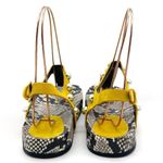 Marc Fisher  LTD Indie Mustard Yellow Suede Studded Thong Sandal Women’s Size 7.5 Photo 6