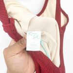 Kona Sol NWT Womens Beach Pucker Square Neck One Piece Swimsuit Size L Burgundy Photo 2