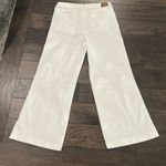 American Eagle NWT Super Stretch White Wide Keg Jeans Sz 12 X-Short Photo 4