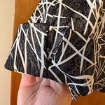 Joseph Ribkoff  Veston Jacket Blazer Black Silver Zip Abstract Lines Size 8 Photo 4