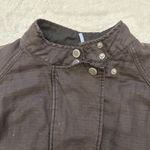 Free People  Slouchy Drawstring Cargo Bomber Jacket sz M Photo 6