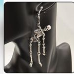 Nordstrom Exaggerated Skeleton Skull Drop Dangle Earrings Unique Jointed Skeleton Earring Photo 1