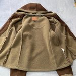 Outback Trading Co Brown Fleece Hoodie Jacket Men XL Western Outdoor Ranchwear Photo 5