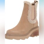 Calvin Klein NEW Anissa Lug Sole Block Heel Cozy Faux Fur Chelsea Winter Boot Photo 3