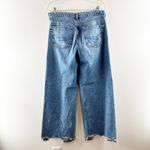 American Eagle  Super High Rise Baggy Wide Leg Jeans Blue 12 Photo 3