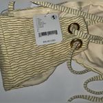 NWT Free People + Devon Windsor Lottie Bikini Top In Biscotti Tan Size L Photo 3