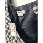 Jason Wu NEW  Womens Houndstooth Crop Top Sequin Detail Size Medium Black White Photo 3