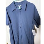 Nordstrom Rack STITCHDROP Navy Blue Athletic Polo Shirt Mini Dress Womens XL NWT Photo 2