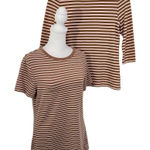 Isaac Mizrahi  Bundle of 2 Striped Tees Size XS QVC T-Shirt Bundle Striped Photo 0