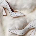 Schutz  Belmira White Stud Leather Pumps wedding bride Photo 4