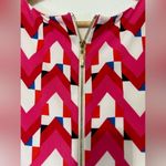 Eliza J Pink and Red Sheath Dress with Bateau Neckline Photo 8