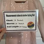 NWT J. Crew Women's XS Pink Sequin Long Sleeve Top Crewneck Casual Blouse Photo 1