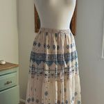 Joie High Waisted Bohemian Silk Maxi Skirt Photo 2