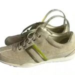 Cole Haan  Nikeair Women's Size 8 Fashion Sneaker Beige Suede Green Sporty Preppy Photo 6