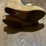 Kork-Ease  Suede Leather Open Toe Slide Platform Shoes Wedge Sandal Tan‎ Sz 9 Photo 5