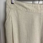 Madewell Linen Wideleg Pull On Pants Size 10 Women’s Tan Photo 2