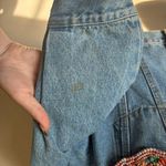 JouJou Vintage Beaded Denim Jacket and Mini Skirt Set Blue Photo 2