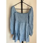 Aritzia  Wilfred Blue Tempest Linen Dress Small Photo 2