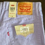 Levi's Women’s Shorts 501 Mid Rise Purple denim size 30 Waist Non-stretch New Photo 1