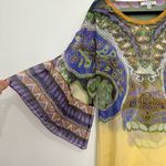 CAbi  Women's XS Multi-Colored Silk Long Tunic Sheer Blouse Shift Dress Cover Up Photo 1