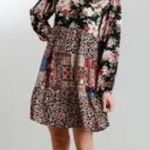Umgee Mixed Print Patchwork Boho Dress S Photo 10
