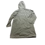 Everlane ReNew Anorak Primary Dark Green Long Rain Coat Womens Size Small Photo 4