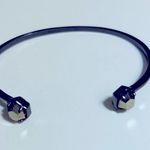 Kendra Scott Teddy Pinch Cuff Gunmetal Bracelet Photo 1