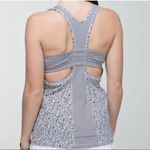 Lululemon Gray Floral Turbo Tank Photo 0