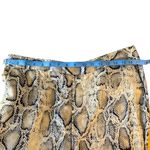 ZARA  snakeskin with yellow stripe lightweight‎ pants. Women's Large EUC Photo 4