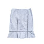 Nanette Lepore  1970s Old Money Tulip Skirt 8 Cream Preppy Light Academia Retro Photo 2